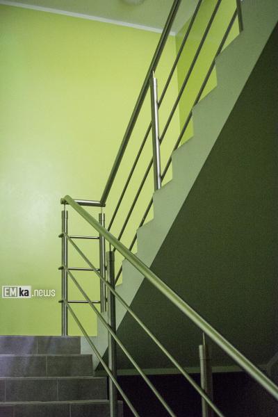 Wnętrza budynku po szpitalu w Środzie Śląskiej