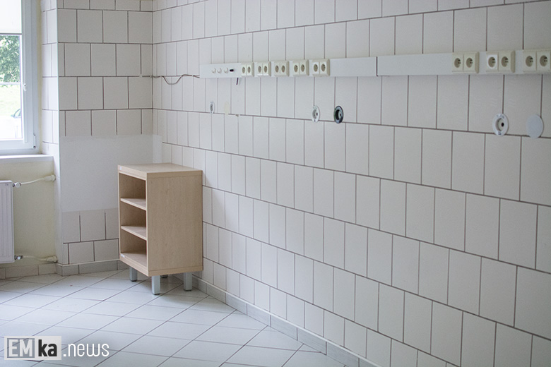 Wnętrza budynku po szpitalu w Środzie Śląskiej