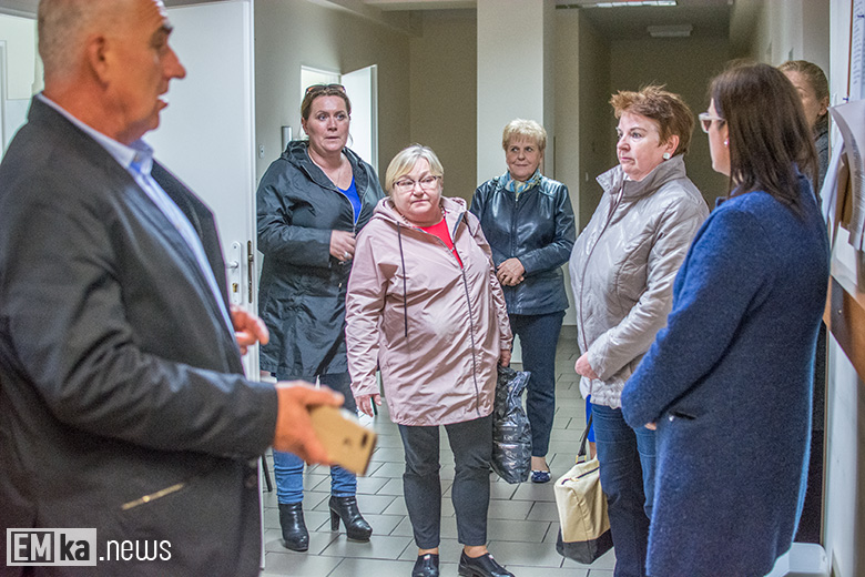 Wnętrza budynku po szpitalu w Środzie Śląskiej