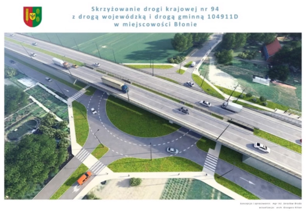Koncepcja skrzyżowania w Błoniu