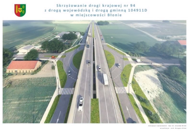 Koncepcja skrzyżowania w Błoniu