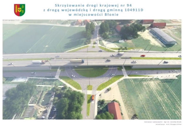 Koncepcja skrzyżowania w Błoniu