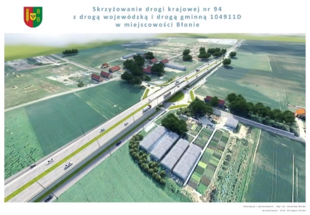 Koncepcja skrzyżowania w Błoniu