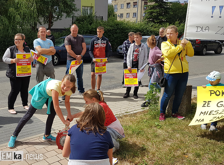 Protest przeciwko powstaniu piaskowni w Chełmie