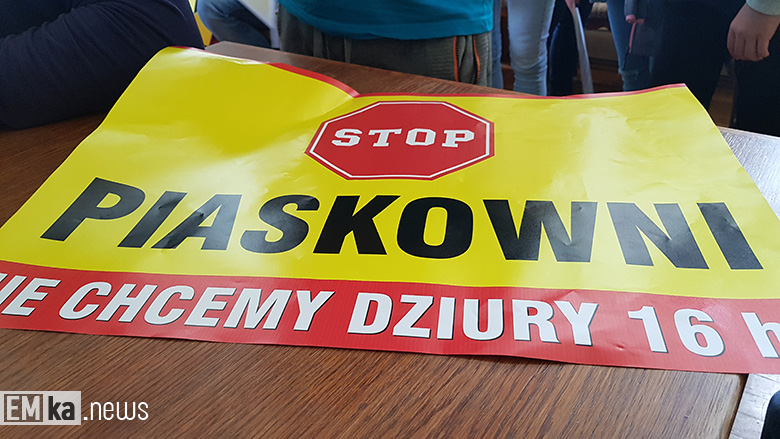 Protest przeciwko powstaniu piaskowni w Chełmie