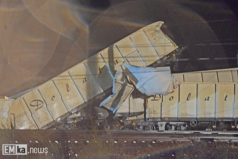 Pociąg towarowy wypadł z torów