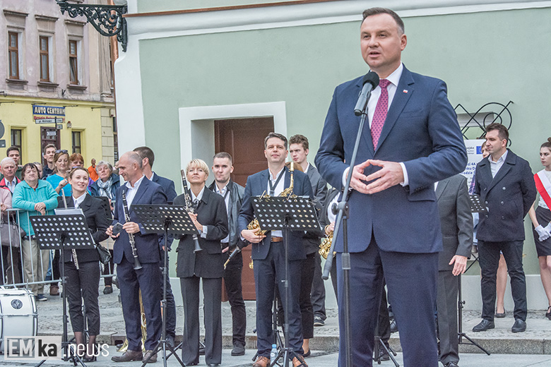 Prezydent Andrzej Duda w Środzie Śląskiej
