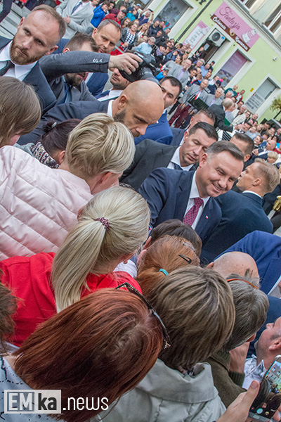 Prezydent Andrzej Duda w Środzie Śląskiej