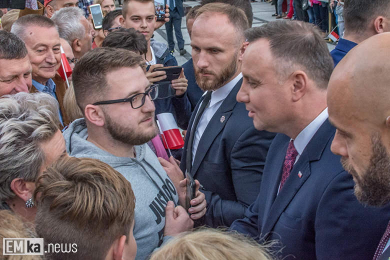Prezydent Andrzej Duda w Środzie Śląskiej