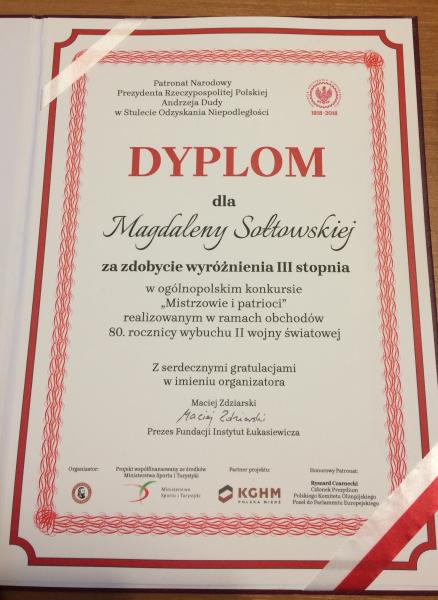 Wyróżnienie od prezydenta