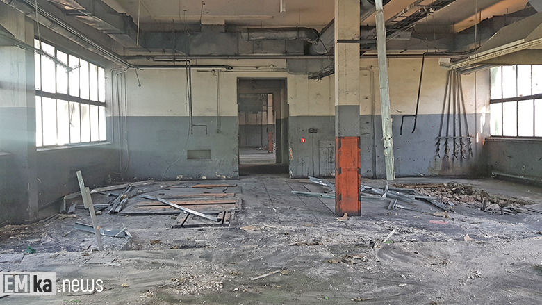 Wyburzanie byłego zakładu Inco