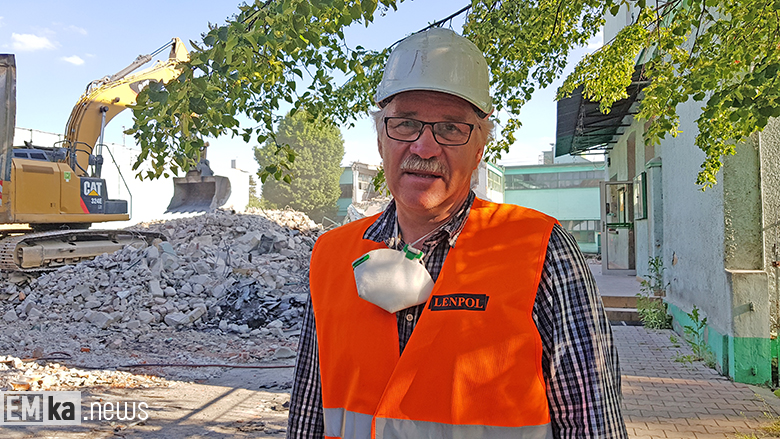 Wyburzanie byłego zakładu Inco