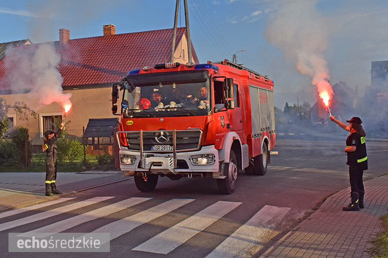 Przywitanie nowego w wozu ratowniczo-gaśniczego w Głosce
