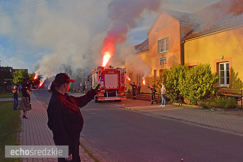 Przywitanie nowego w wozu ratowniczo-gaśniczego w Głosce