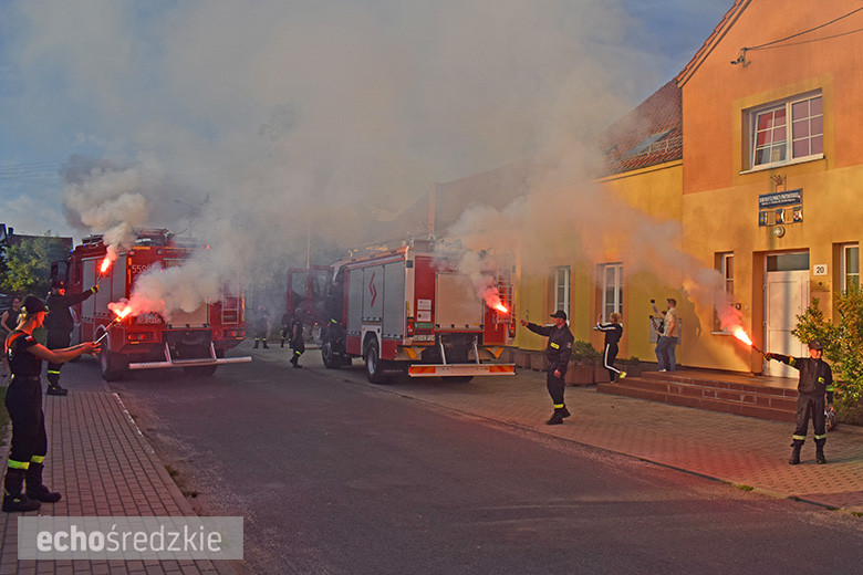 Przywitanie nowego w wozu ratowniczo-gaśniczego w Głosce
