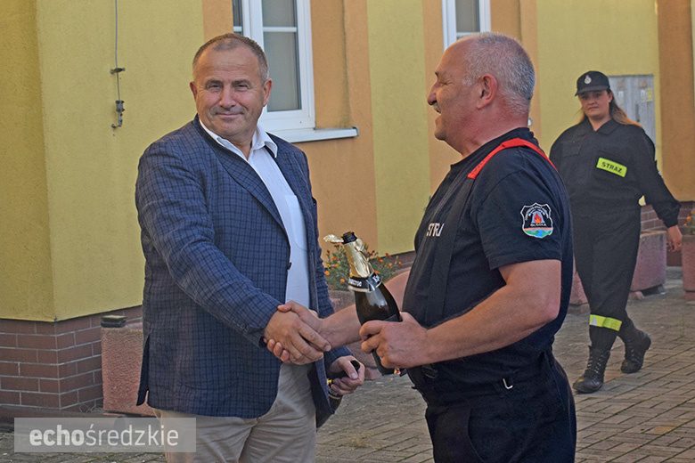 Przywitanie nowego w wozu ratowniczo-gaśniczego w Głosce