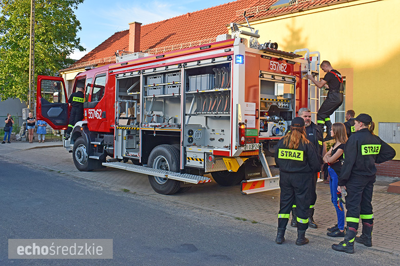 Przywitanie nowego w wozu ratowniczo-gaśniczego w Głosce