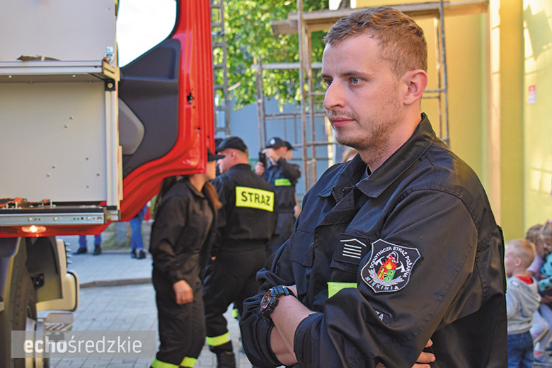 Przywitanie nowego w wozu ratowniczo-gaśniczego w Głosce