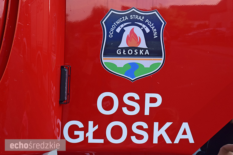 Przywitanie nowego w wozu ratowniczo-gaśniczego w Głosce