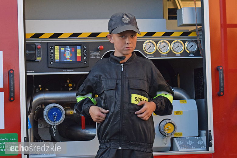 Przywitanie nowego w wozu ratowniczo-gaśniczego w Głosce