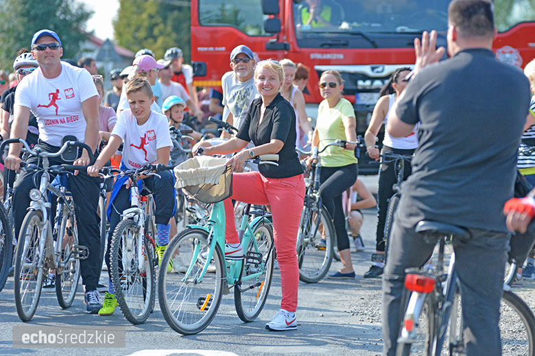 W gminie Udanin pożegnano lato na rowerach 