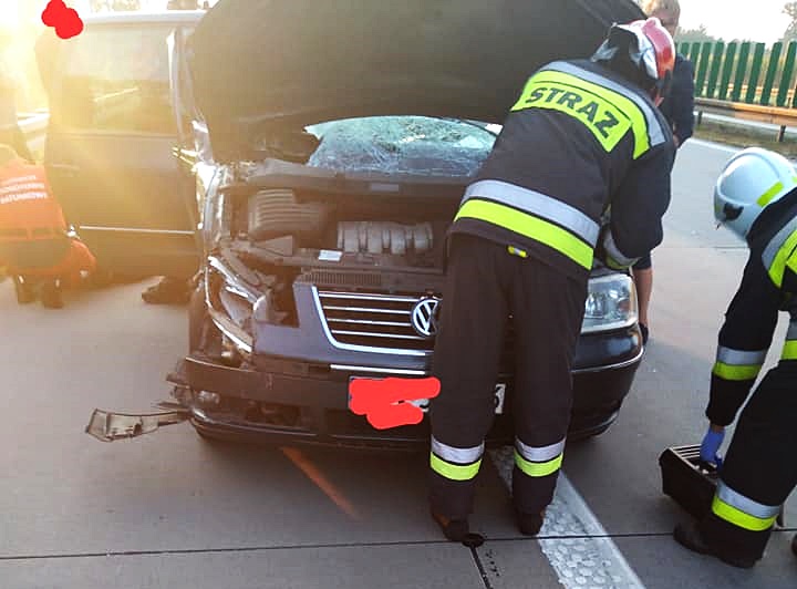 Kolizja na autostradzie A4