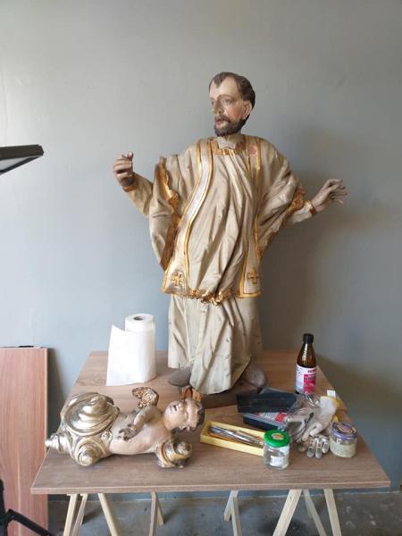 Renowacja zabytkowego ołtarza z kościoła w Miękini