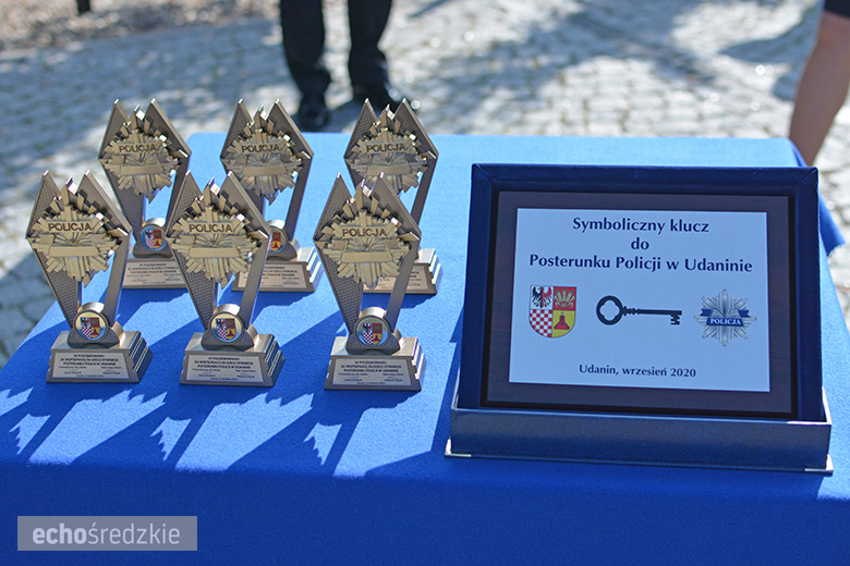 Oficjalna ceremonia otwarcia posterunku policji w Udaninie