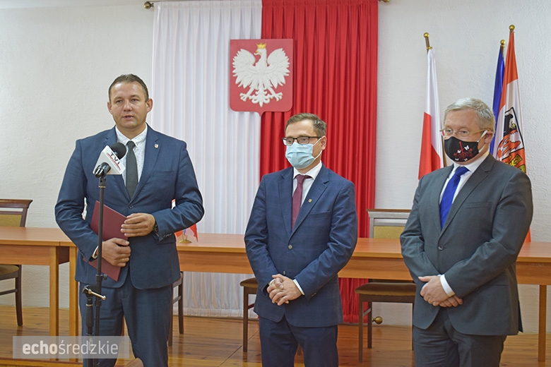 Konferencja prasowa w Udaninie