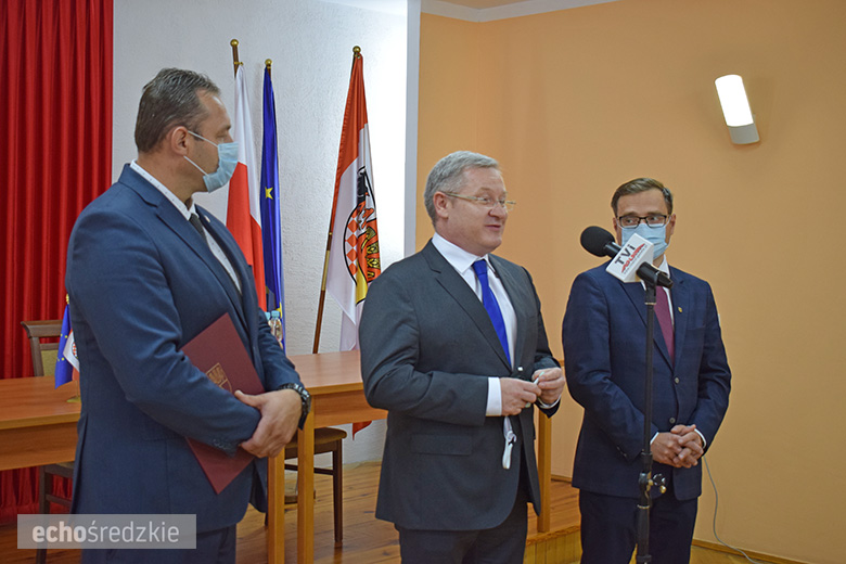 Konferencja prasowa w Udaninie