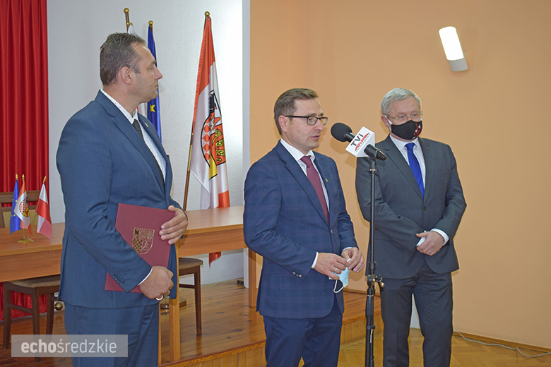 Konferencja prasowa w Udaninie