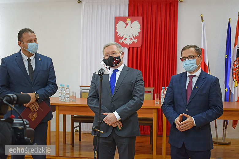 Konferencja prasowa w Udaninie