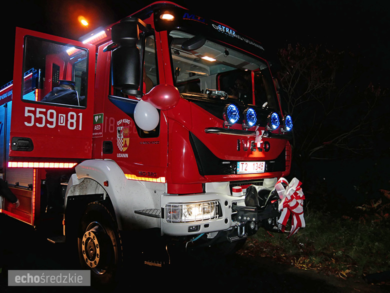 Jednostka OSP Udanin odebrała nowy samochód ratowniczo-gaśniczy