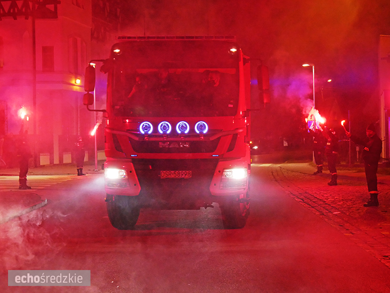 Powitanie nowego samochodu OSP Miękinia