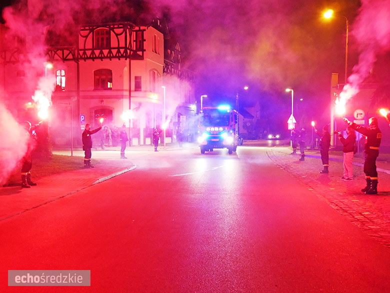 Powitanie nowego samochodu OSP Miękinia