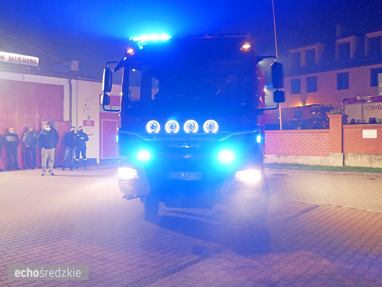 Powitanie nowego samochodu OSP Miękinia