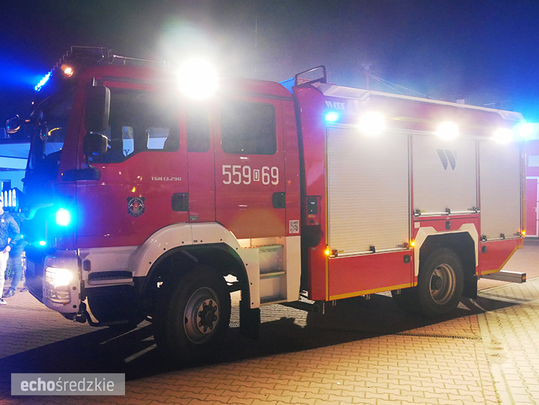 Powitanie nowego samochodu OSP Miękinia