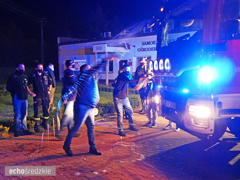 Powitanie nowego samochodu OSP Miękinia