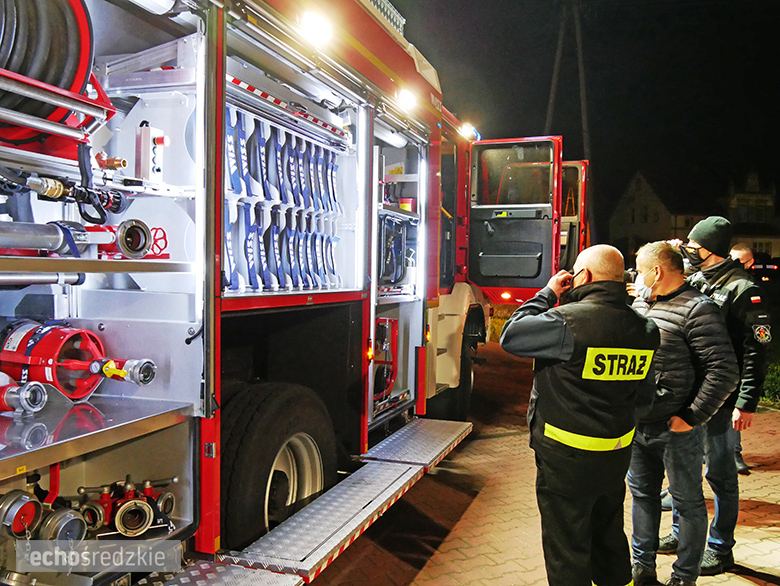 Powitanie nowego samochodu OSP Miękinia