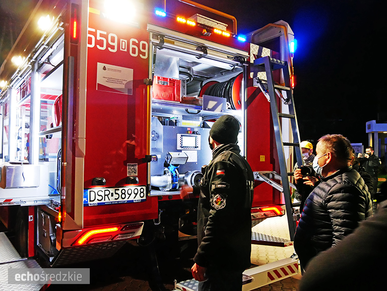 Powitanie nowego samochodu OSP Miękinia