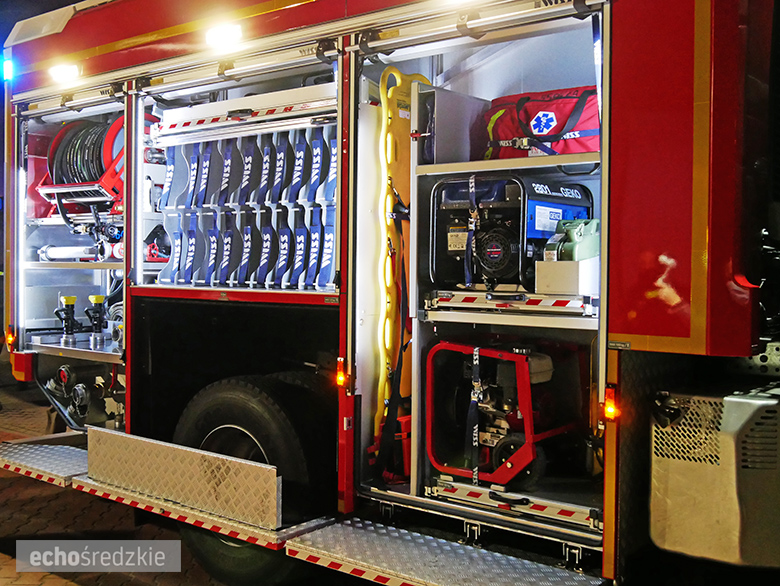 Powitanie nowego samochodu OSP Miękinia