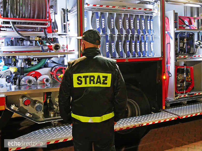 Powitanie nowego samochodu OSP Miękinia