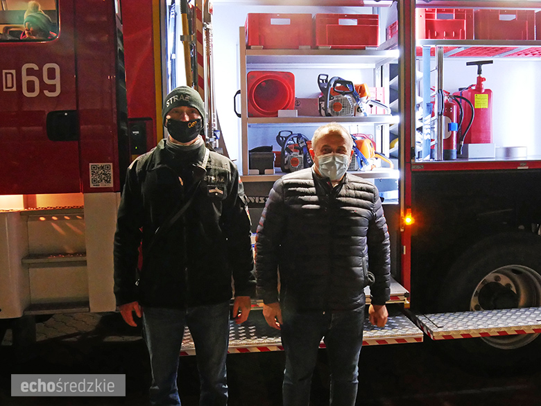 Powitanie nowego samochodu OSP Miękinia