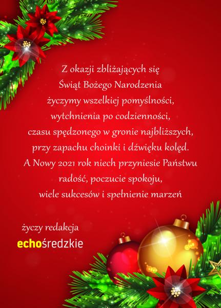 Życzenia świąteczne