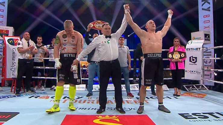 Mateusz Cielepała wielkim wygranym gali Rocky Boxing Night