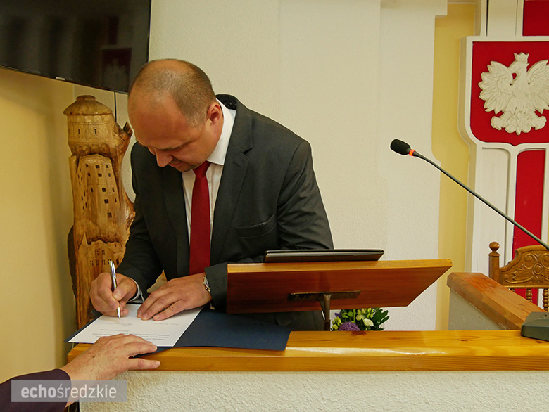 Zaprzysiężenie Andrzeja Niemca na Wójta Gminy Malczyce