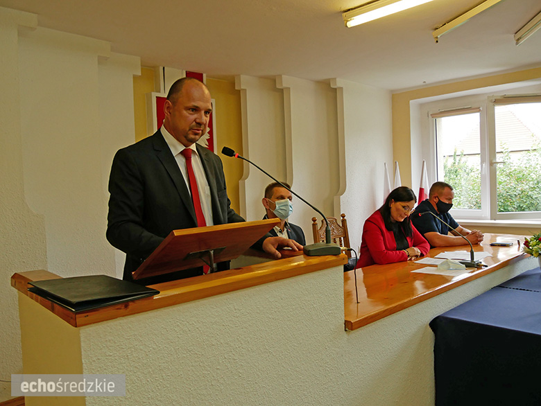 Zaprzysiężenie Andrzeja Niemca na Wójta Gminy Malczyce