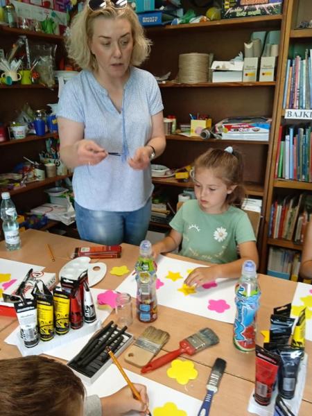 Warsztaty plastyczne z Joanną Gąsiorowską w Osieku i Kostomłotach