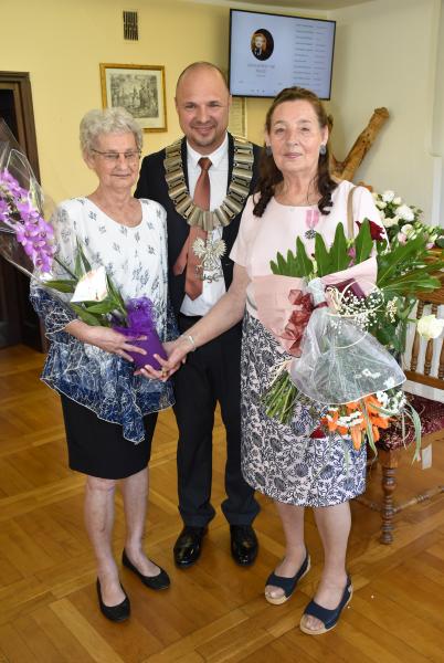 Złote Gody państwa Stachów w Urzędzie Gminy Malczyce