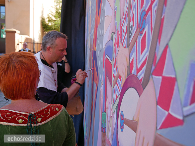 Odsłonięcie muralu w Środzie Śląskiej